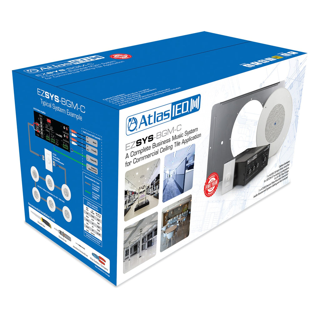 AtlasIED EZSYS-BGM-C Complete Business Music Speaker Placement Tool For Ceiling