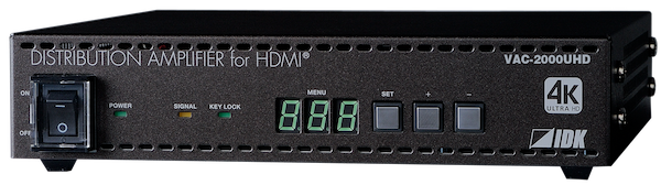 IDK VAC-2000UHD 4K@60 HDMI Distribution Amplifier, 1 Input & 2 Outputs