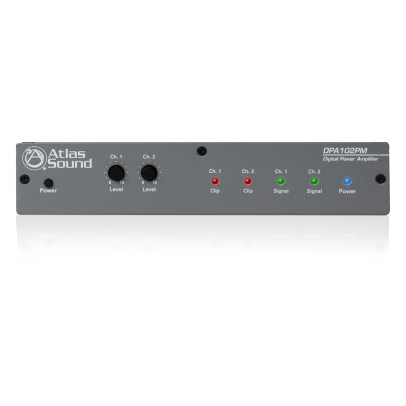 AtlasIED DPA-102PM 2-Channel Networkable 200-Watt, 4Ω Power Amplifier