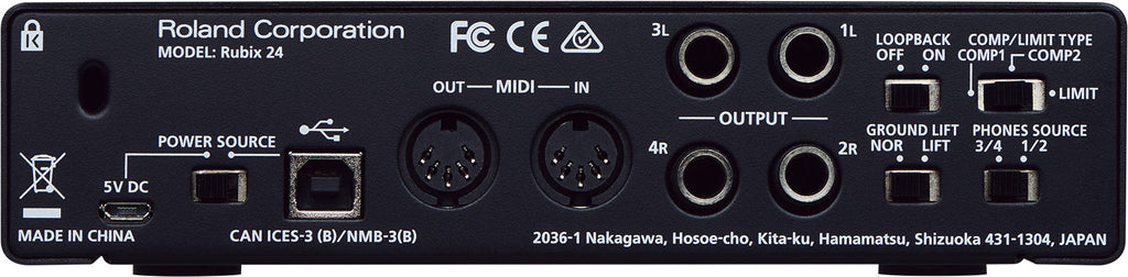 Roland RUBIX24 2 In 4 Out High-Resolution USB Audio Interface for Mac, PC, and iPad