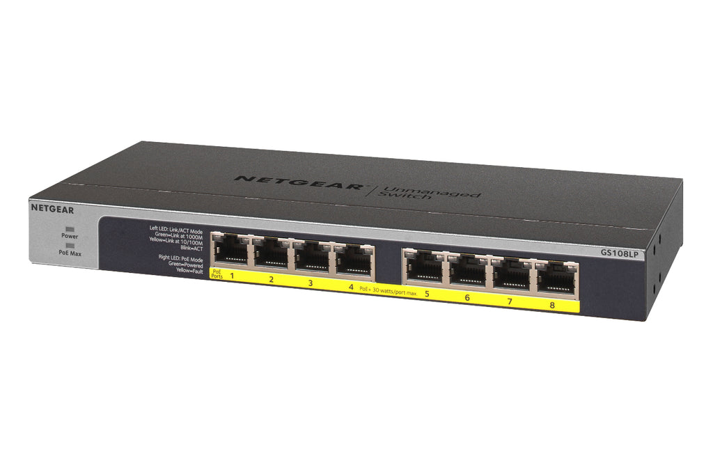 Netgear GS108LP 8-Port Switch FlexPoE (60W)