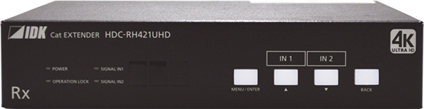 IDK HDC-RH421UHD 4K@60 HDBaseT Receiver, 2 Inputs & 5 Outputs