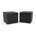 NEXO eLS18 installation subwoofer in black, front and angled views