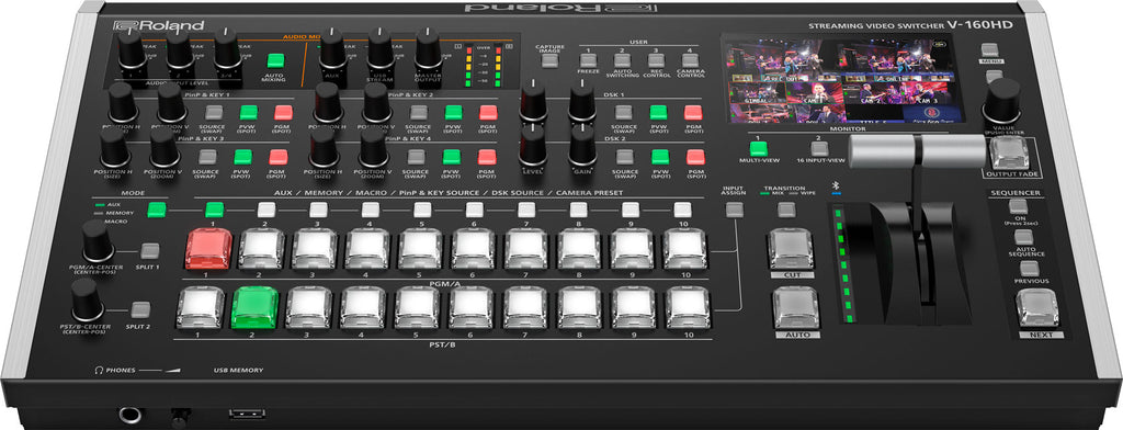Roland V-160HD Hybrid 16-Channel Video Switcher with Streaming and Multiview
