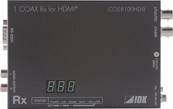 IDK COS-R100HD-B HDMI Coaxial Cable Receiver
