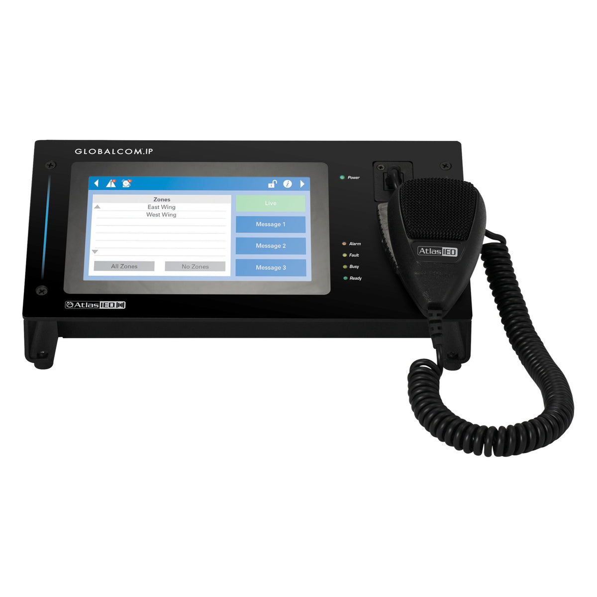 AtlasIED IPCSDTOUCH-H GLOBALCOM Announcement Control System With Hand Mic