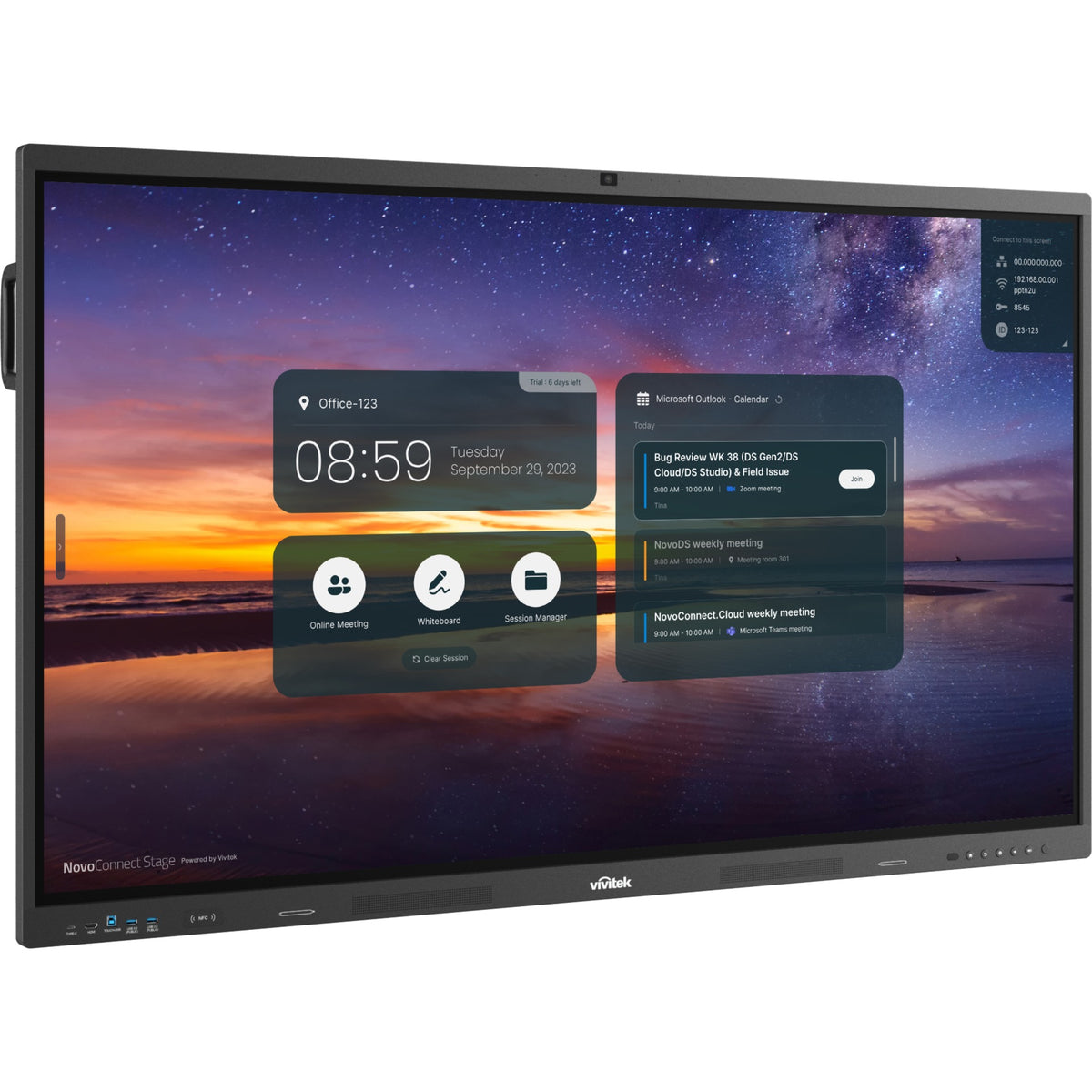 Vivitek BK752iw5 NovoTouch 75-inch 4K-UHD Bundle