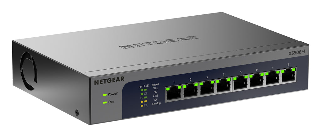 Netgear XS508M 8-Port 10G/Multi-Gig Ethernet Unmanaged Switch