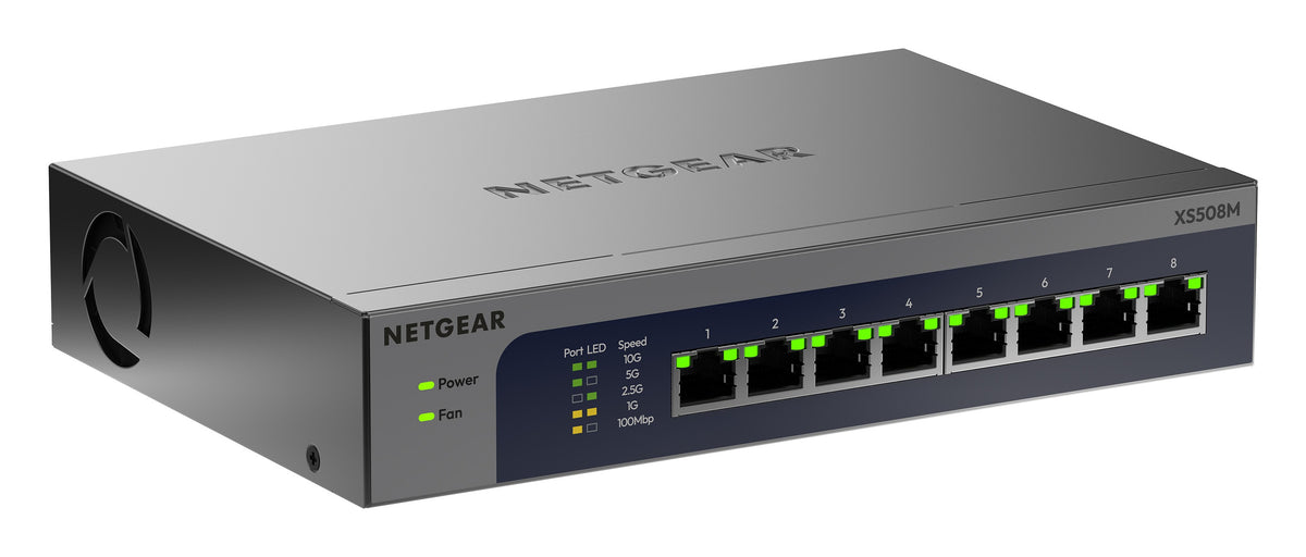 Netgear XS508M 8-Port 10G/Multi-Gig Ethernet Unmanaged Switch