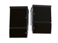 NEXO eLS400 installation subwoofers coupled with ePS6 and ePS8 speakers in two compact clusters