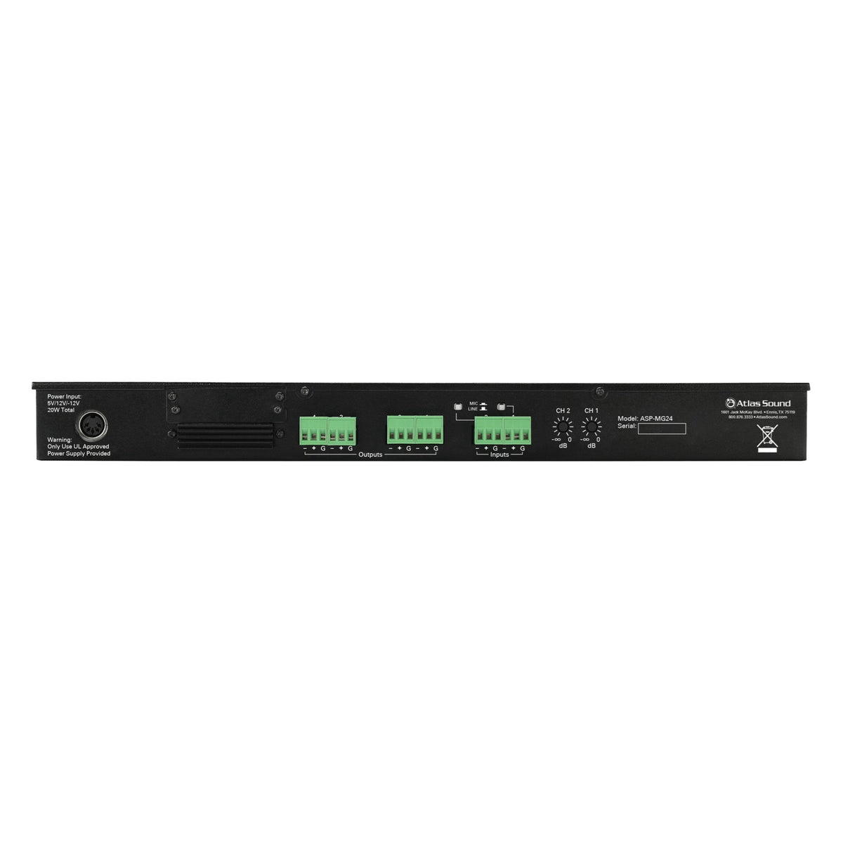 AtlasIED ASP-MG24 Sound Masking Processor / Speaker Controller