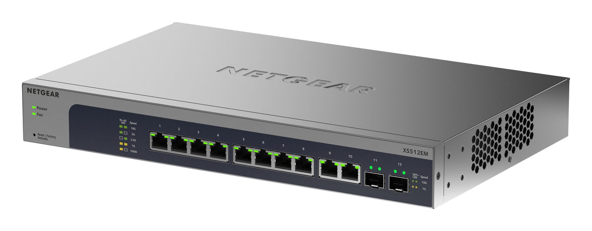 Netgear XS512EM 12-Port 10G Multi-Gig Easy Smart Switch