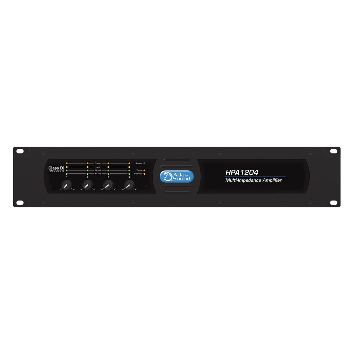 AtlasIED HPA1204 1200W HPA Series Four Channel Commercial Amplifier