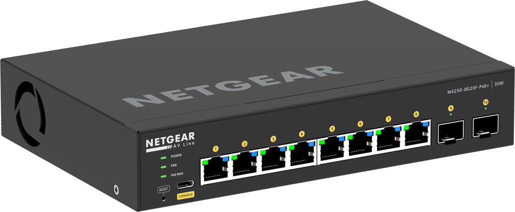 Netgear GSM4210PX 8-Port 1Gbit/s PoE+ Switch