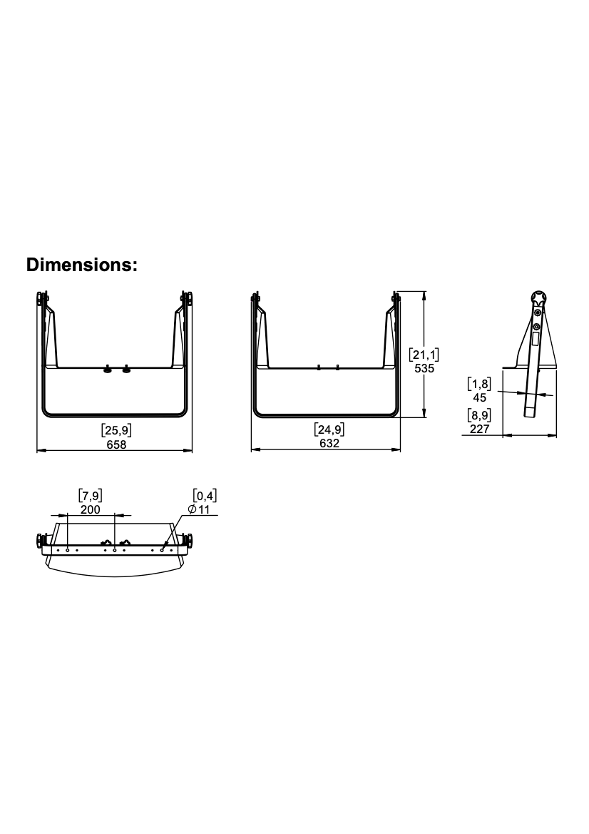 NEXO PNU-VBRK18 Vertical Bracket for P18 Loudspeaker, White
