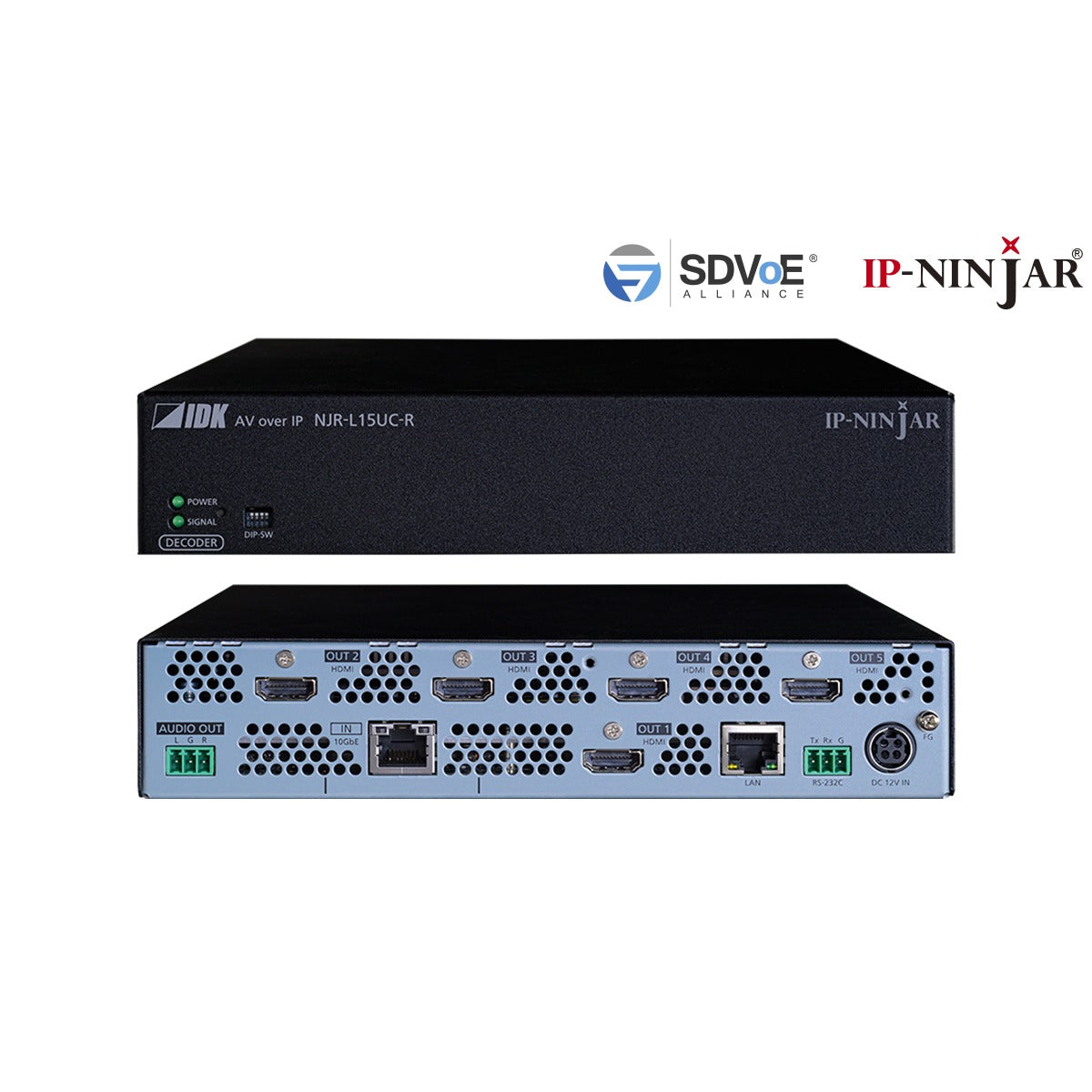 IDK NJR-L15UC-R 4K@60 HDMI Decoder 1 Input & 5 Outputs