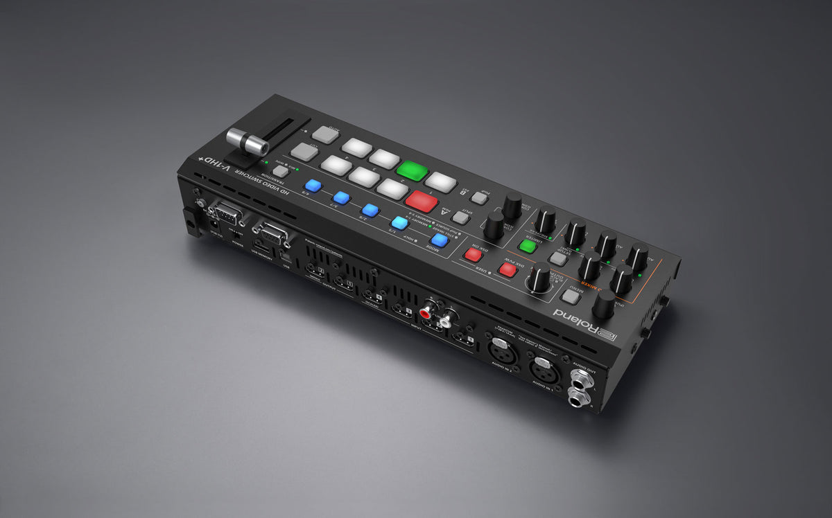 Roland V-1HD+ 4-Channel HDMI Switcher with Audio Mixer and Mic Preamps