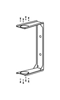 NEXO VNI-UBRK12 U-bracket for GEO S12, line drawing