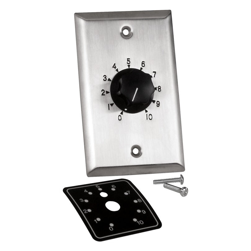 AtlasIED E408-100 Precision, Plate Mounted 100W Attenuator, 1.5dB Steps