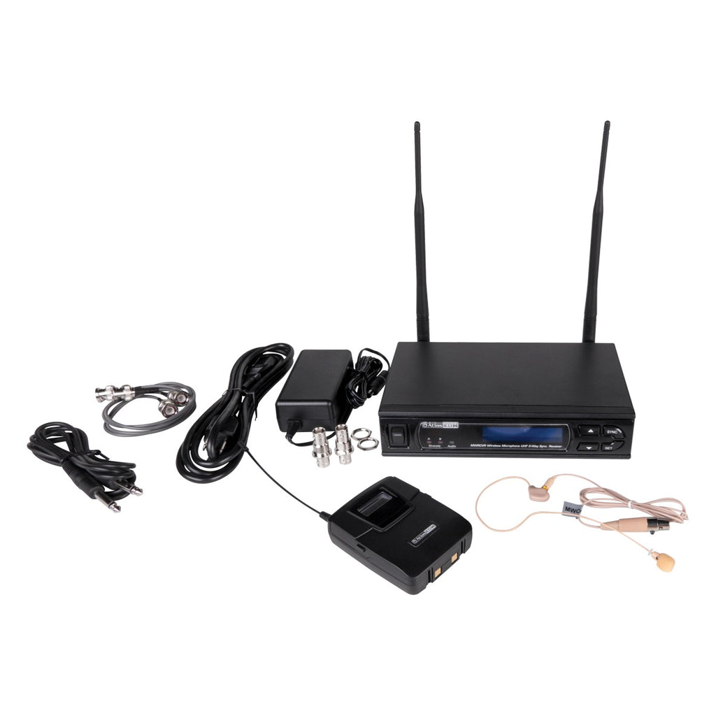 AtlasIED MW100BP-OE Wireless Microphone Kit with Over-Ear Microphone