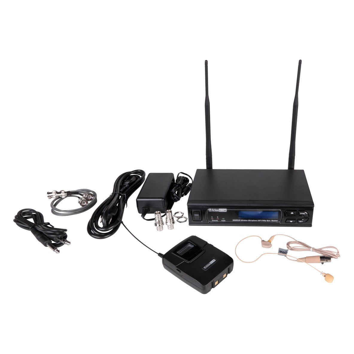 AtlasIED MW100BP-OE Wireless Microphone Kit with Over-Ear Microphone