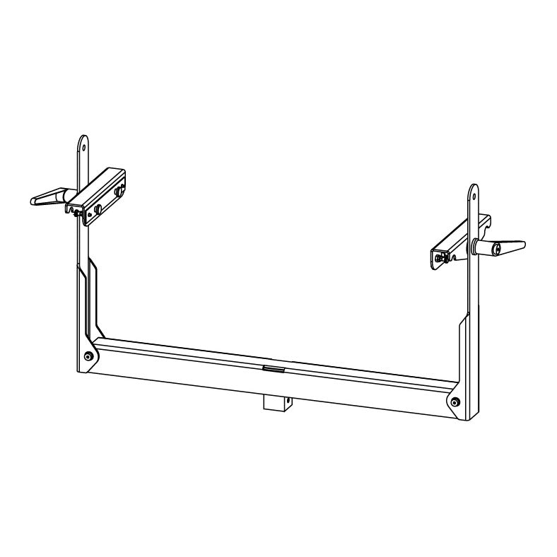 NEXO GPT-SSBRK pole stand bracket for one GEO S12, line drawing