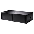 NEXO IDS210 low-profile subwoofer, touring version, angled front view