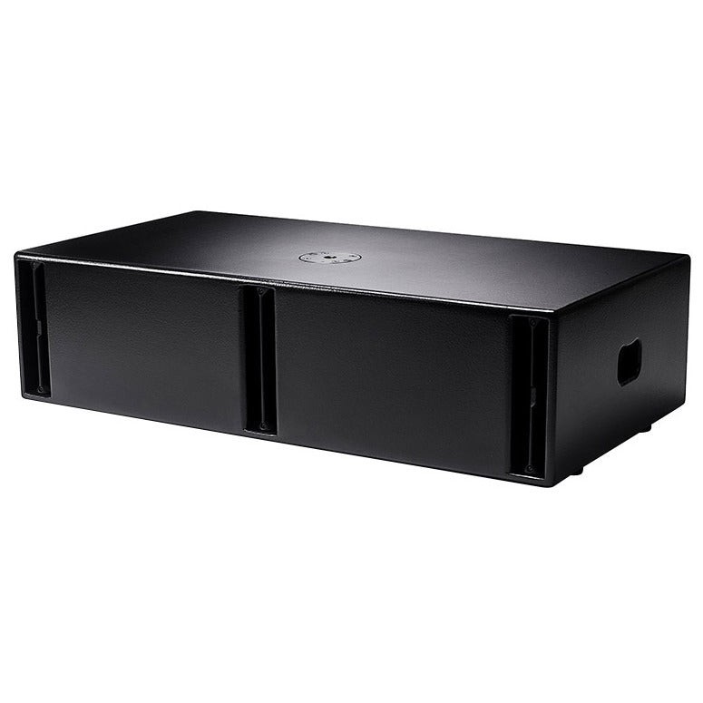 NEXO IDS210 low-profile subwoofer, touring version, angled front view