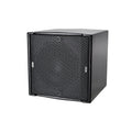 NEXO IDS108 compact subwoofer, touring version, angled front view