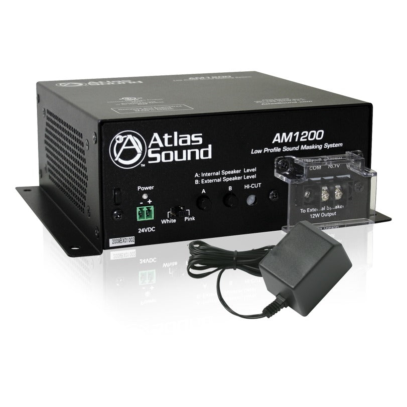 AtlasIED AM1200 Sound Masking System w/ 2" x 4" Speakers, 416Ω, UL2043