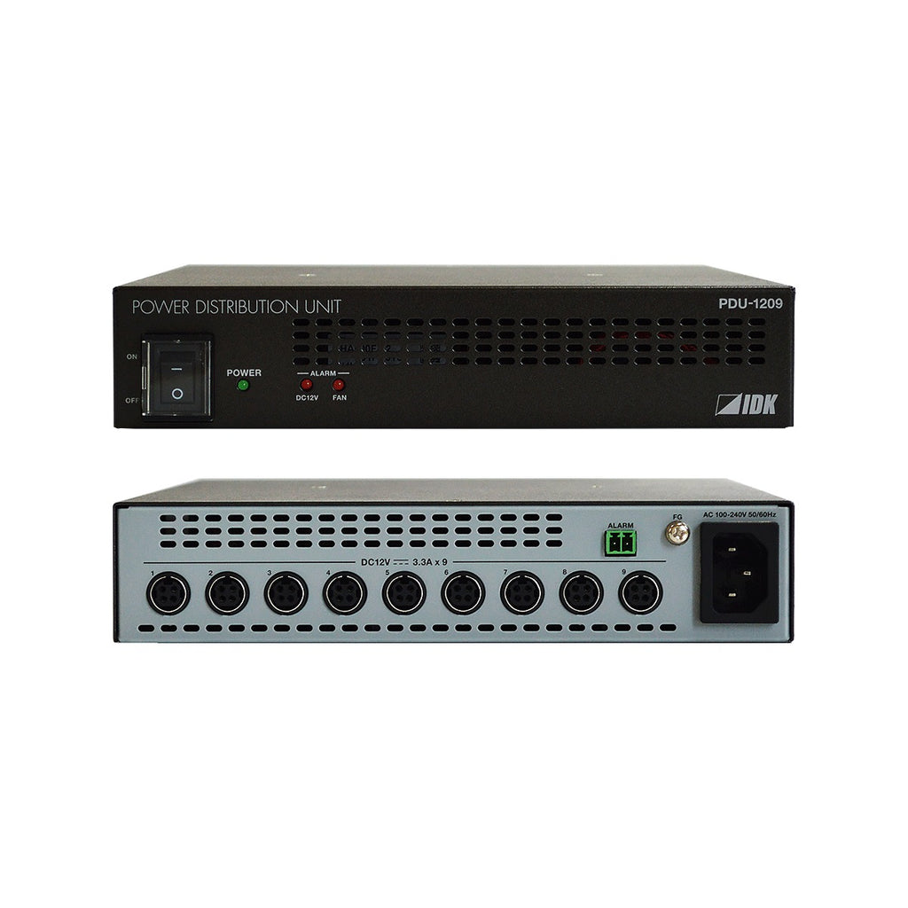 IDK PDU-1209 12 V Power Distribution Unit with Nine Outputs and Alarm Output