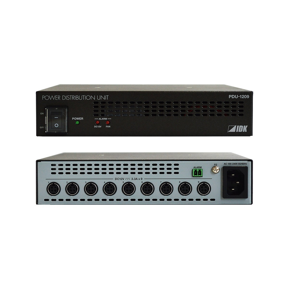 IDK PDU-1209 12 V Power Distribution Unit with Nine Outputs and Alarm Output