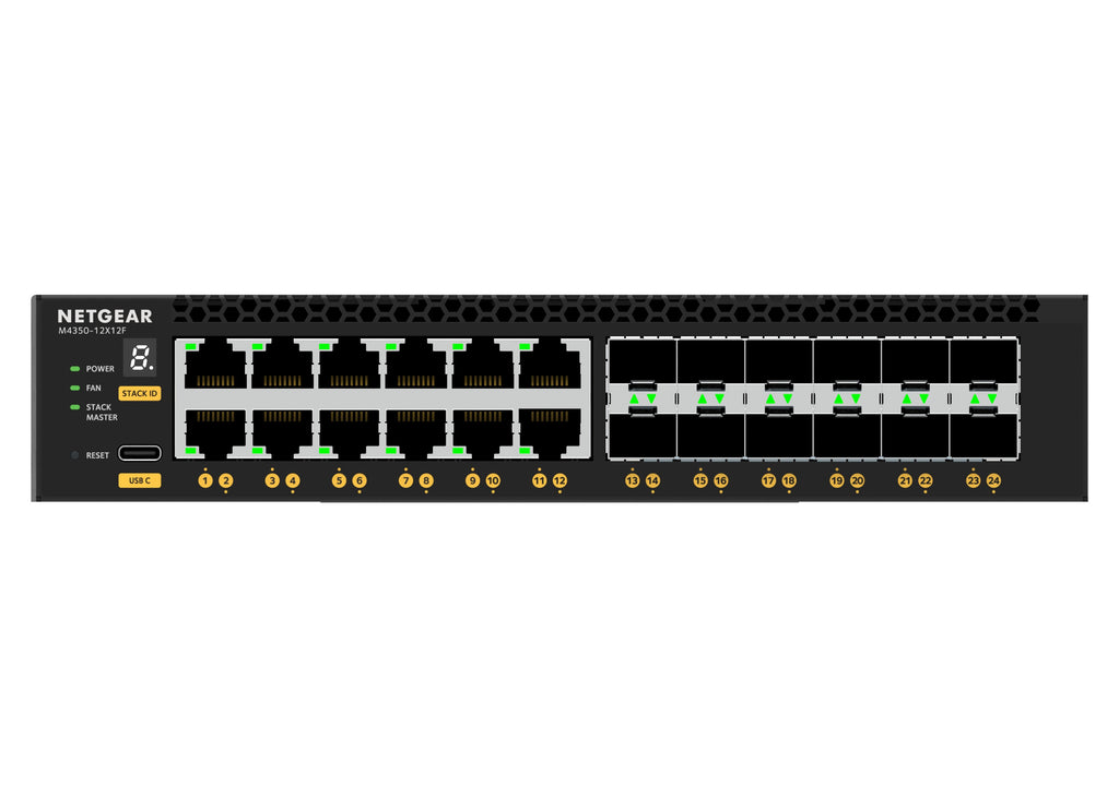 Netgear XSM4324 12x 10G/Multi-Gig and 12x SFP+ Managed Switch
