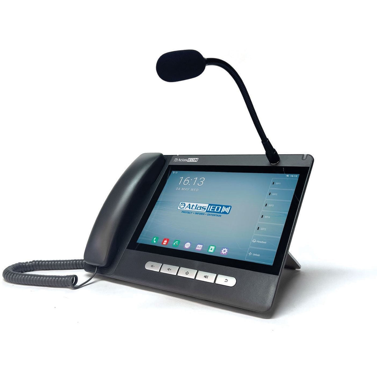 AtlasIED IP-CONSOLE-GH IPX Gooseneck/Handset Mic Station