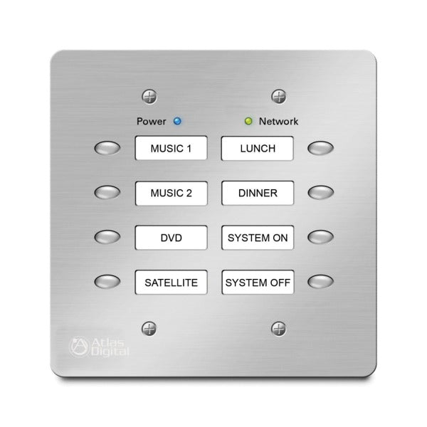 AtlasIED BBWP-S8W 8-Button Controller, White