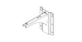 NEXO VNI-WM200 fixed hanging bracket, 200 mm, line drawing