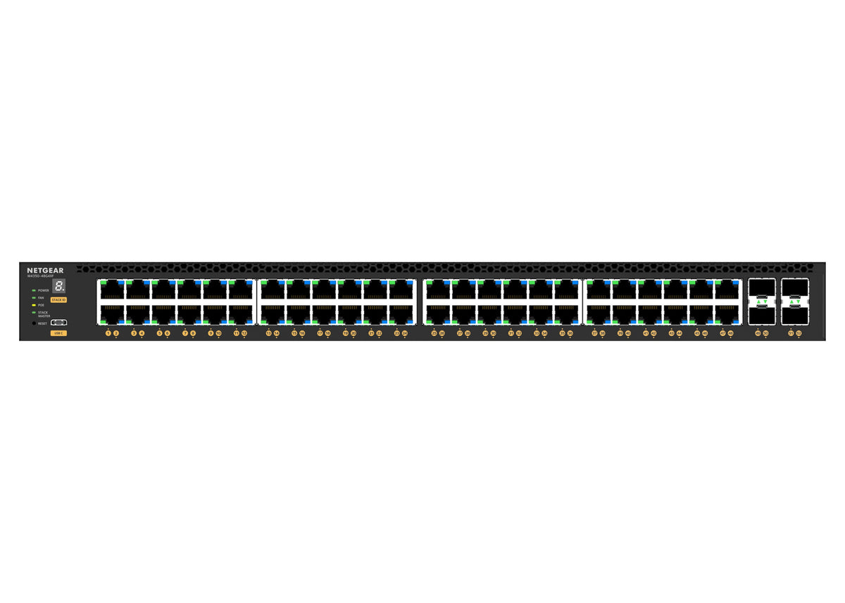Netgear GSM4352 48-Port PoE+ Managed Switch with 4x SFP+