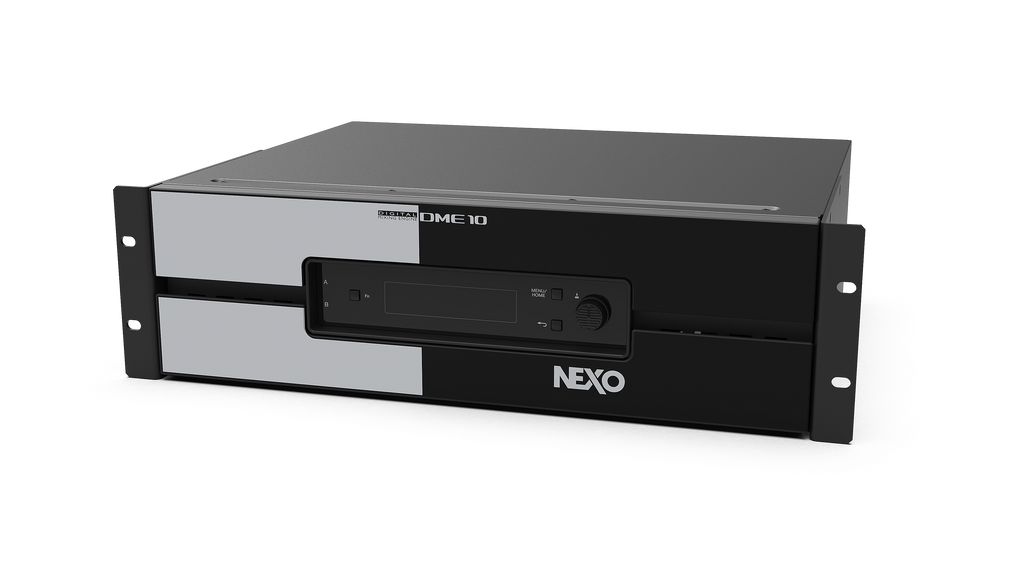 NEXO DME10 signal processor, angled front view