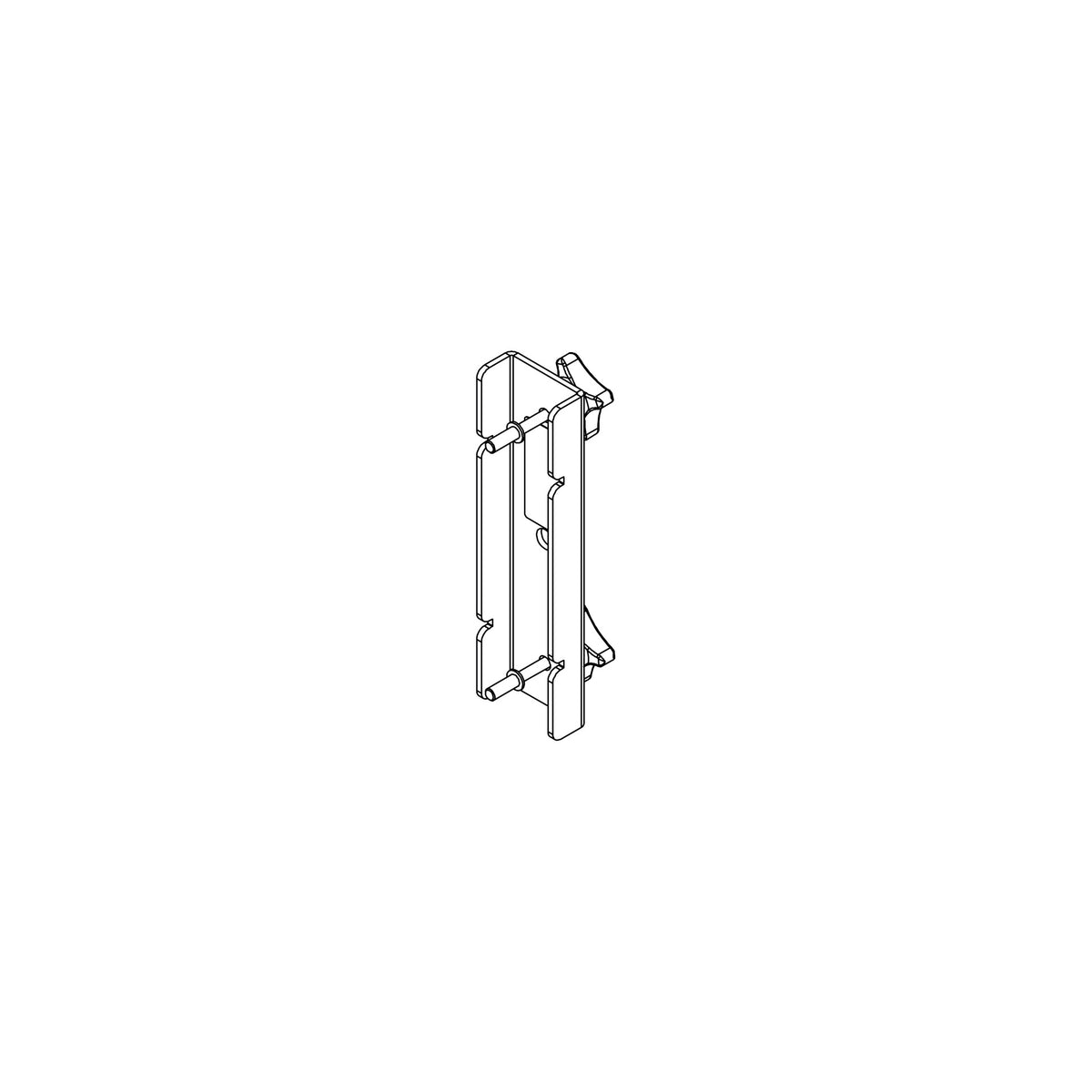 NEXO IDU-TCBRK84 truss clamp bracket for ID84 and ID84L, line drawing