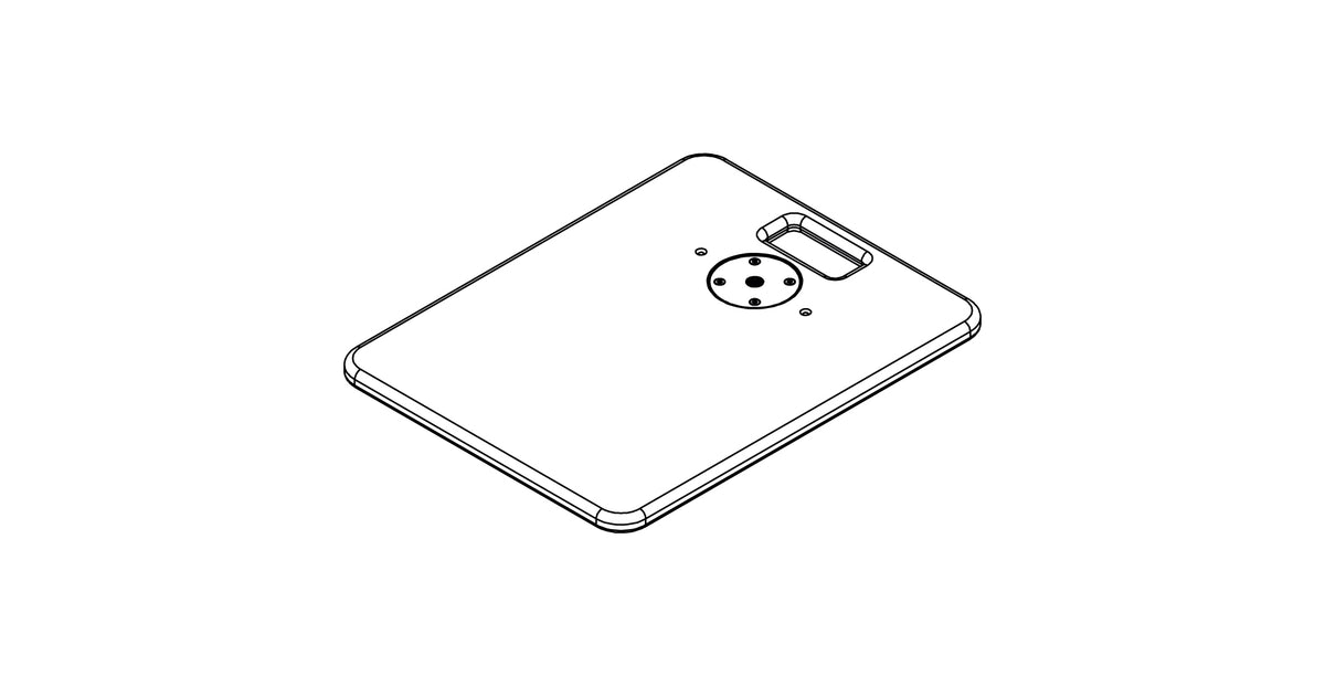 NEXO VNT-BP600 base plate, line drawing