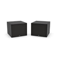 NEXO eLS600 installation subwoofer in black, front and angled views