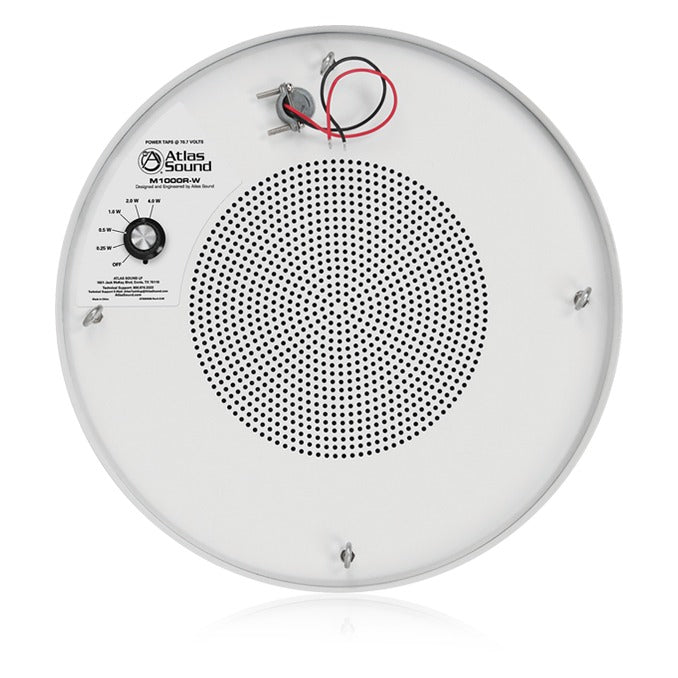AtlasIED M1000R-W 8 Inch Dual Cone Sound Masking Speaker, White & Round