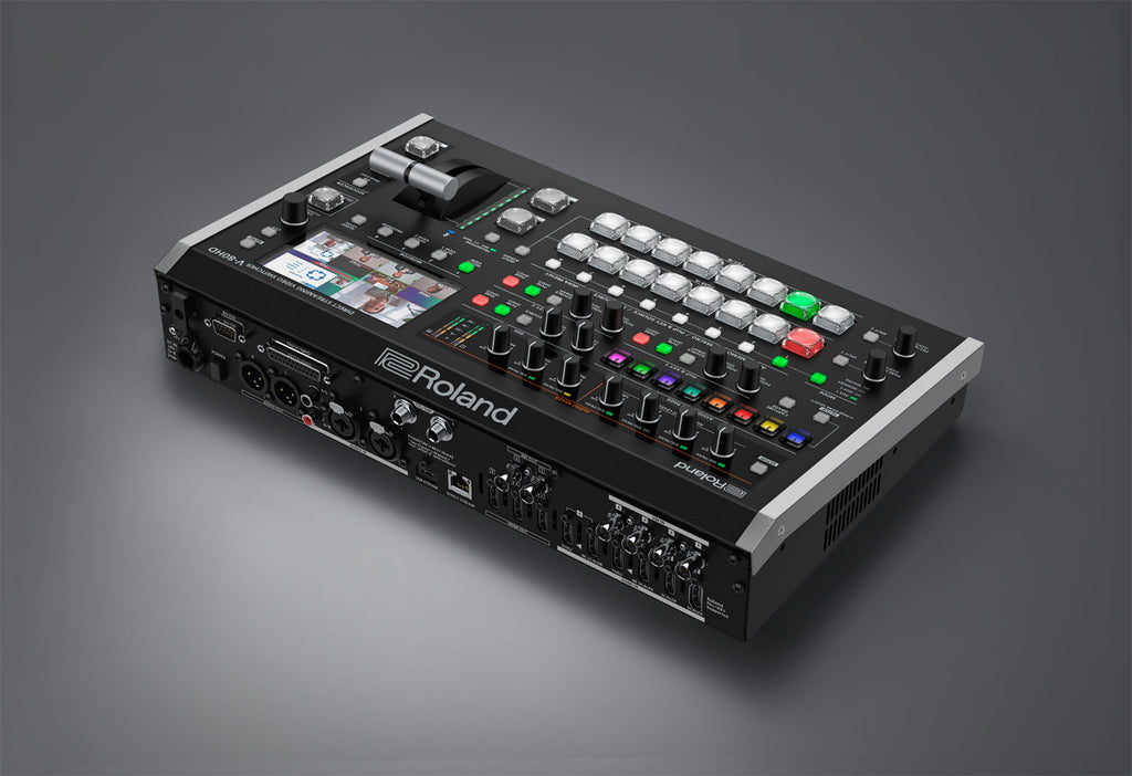 Roland V-80HD Compact 8-Input Hybrid Video Switcher with SDI/HDMI & USB Streaming, Audio Mixing
