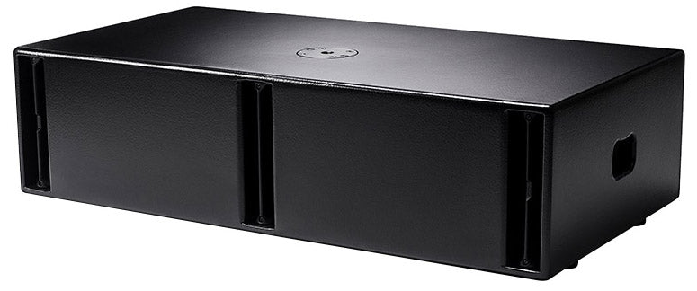 NEXO IDS210 low-profile subwoofer, touring version, angled front view