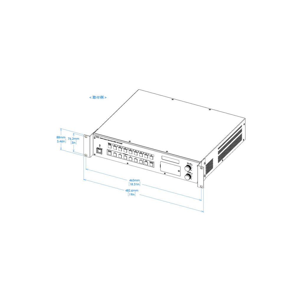 IDK RM-OFS220 Rack Mounting Offset Bracket