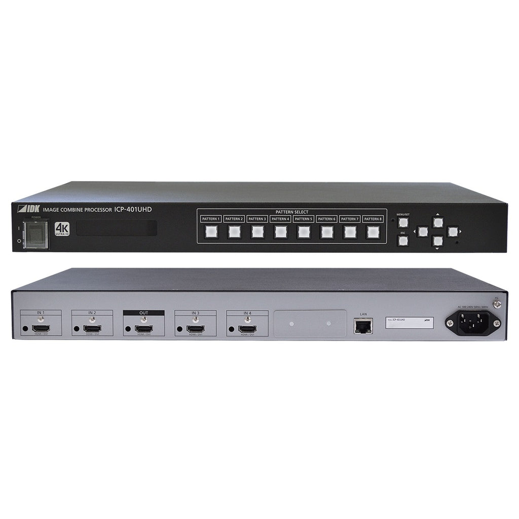 IDK ICP-401UHD 4K@60 Multi-Window Video Processor, 4 Inputs & 1 Output