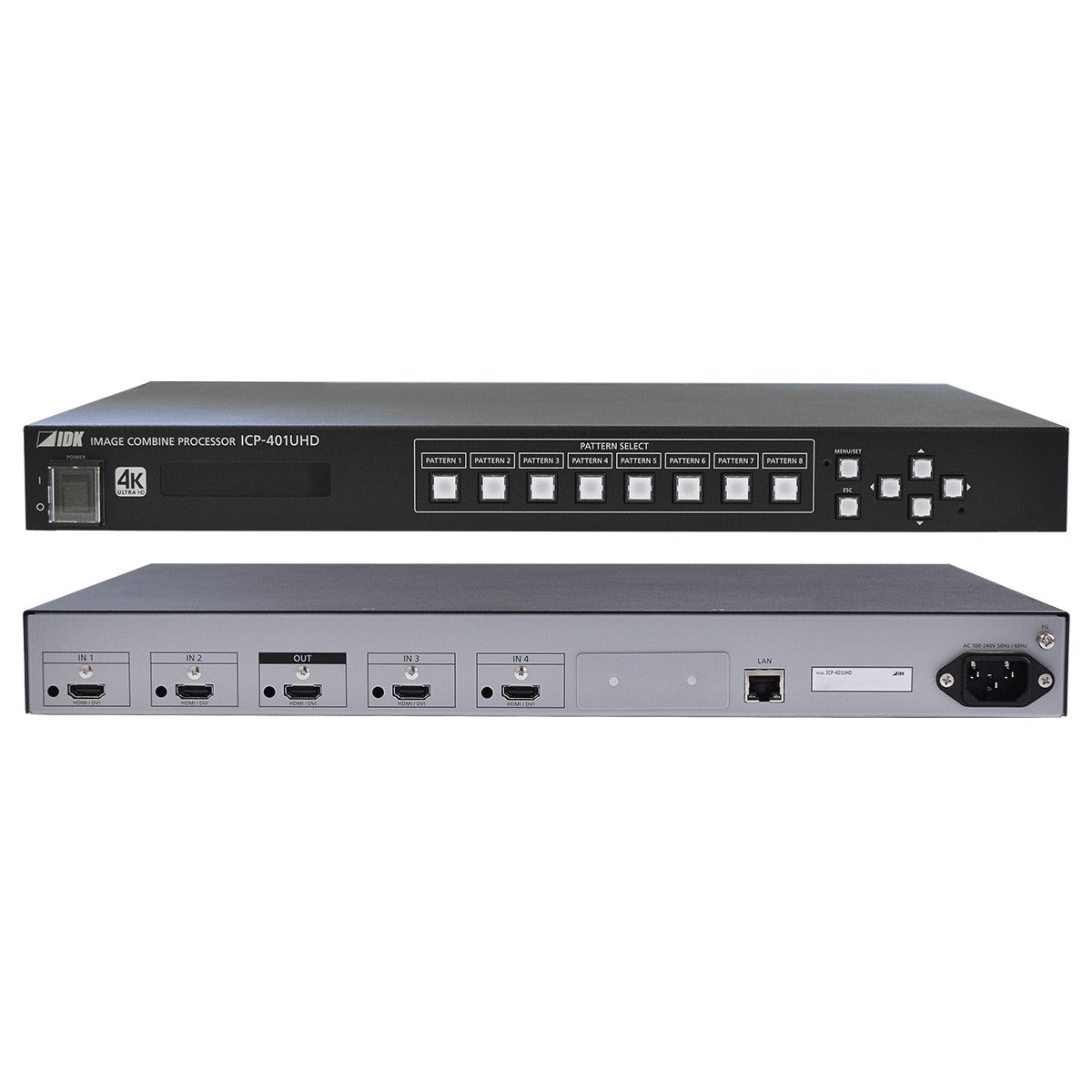 IDK ICP-401UHD 4K@60 Multi-Window Video Processor, 4 Inputs & 1 Output