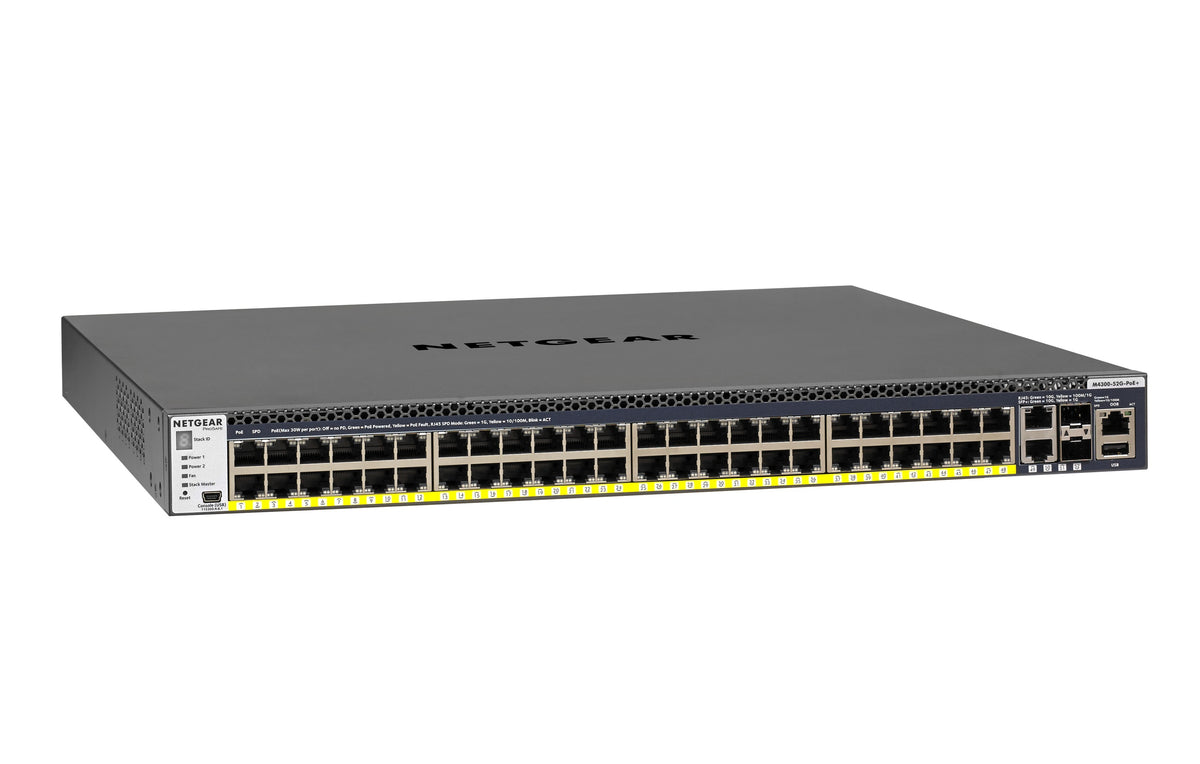 Netgear M4300-52G-PoE+ Managed Switch with APS550W PSU