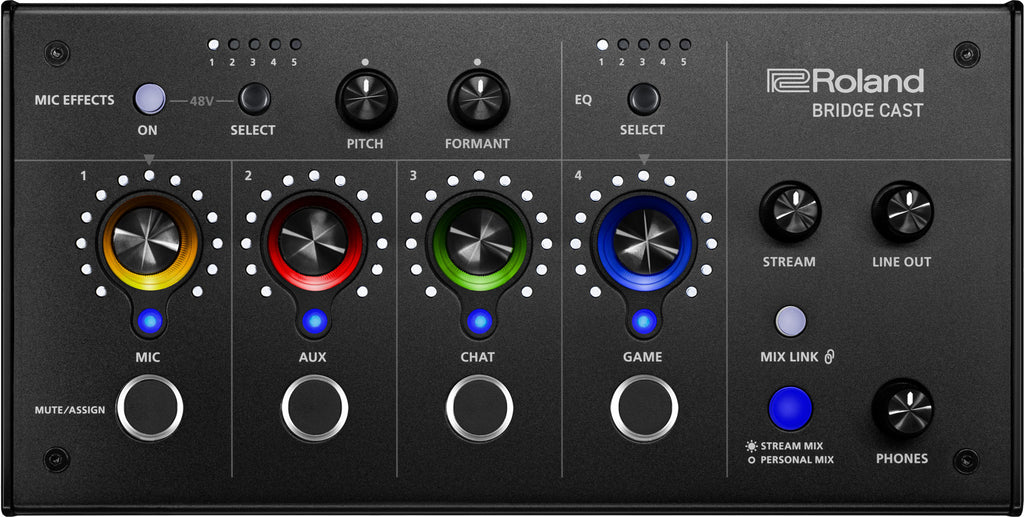 Roland BRIDGECAST Gaming Mixer for Streaming