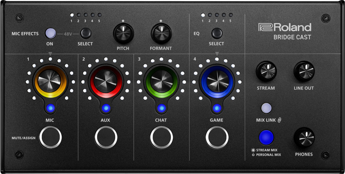 Roland BRIDGECAST Gaming Mixer for Streaming